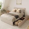 VECELO Twin Daybed Frame Metal Platform Bed with Headboard Easy Assemble 3