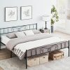 Softsea Full Bed Frame with Headboard Footboard Wood Slat Support 4