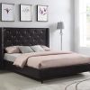 Napoli Grey Vegan Leather Twin Platform Bed Frame with Adjustable Headboard 3