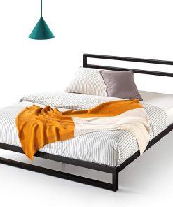 ZINUS Black Queen Platform Bed Frame with Headboard for Comfort ZINUS Black Queen Platform Bed Frame with Headboard for Comfort