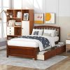 Keyluv Upholstered Queen Bed Frame with LED Lights and Charging Ports 4 Keyluv Upholstered Queen Bed Frame with LED Lights and Charging Ports 4