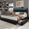 Heavy Duty King Size Bed Frame with Headboard 18 Inches High 4