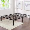 YITAHOME Queen Size LED Bed Frame with Adjustable Headboard Gray 4