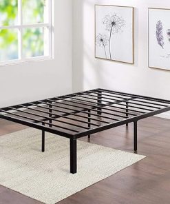VECELO 14 Inch Metal Platform Bed Frame with Steel Slat Support