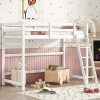 Affordable Twin Over Twin Steel Bunk Bed with Stairs and Storage 4
