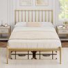Queen Upholstered Lift Up Storage Bed with Tufted Headboard in Gray 4 Queen Upholstered Lift Up Storage Bed with Tufted Headboard in Gray 4
