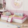 Bellemave Twin Size Captain Bed with Storage Headboard and Trundle 4