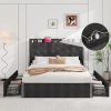 Bellemave Twin Size Gaming Bed with TV Lift and Storage Black Metal 3