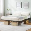 Full Size Upholstered Platform Bed Frame with Storage and Headboard 3 Full Size Upholstered Platform Bed Frame with Storage and Headboard 3