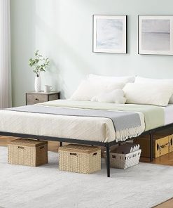 Idealhouse 14 Inch Full Size Heavy Duty Metal Bed Frame No Box Spring