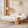 ZINUS Shalini King Upholstered Bed Frame with USB Ports Grey 4