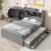 Montessori Twin House Bed for Kids with Roof and Rustic Design 4