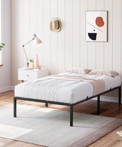 14 Inch Twin Bed Frame Metal Platform Heavy Duty No Box Spring 2