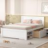 Wooden House Bed Frame with Twin Trundle for Kids Bedroom Furniture 4