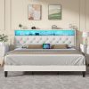 VECELO Twin Daybed Frame Metal Platform Bed with Headboard Easy Assemble 4