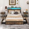 Queen Upholstered Lift Up Storage Bed with Tufted Headboard in Gray 3 Queen Upholstered Lift Up Storage Bed with Tufted Headboard in Gray 3