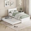 Idealhouse Full Size Velvet Upholstered Bed Frame with Wingback Headboard 4