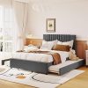 Full Size Lift Up Storage Bed Frame with Drawers for Bedrooms 4