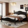 California King Bed Frame with Storage Headboard and LED Lights 4