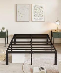 Full Size Metal Platform Bed Frame with Heavy Duty Steel Slats Full Size Metal Platform Bed Frame with Heavy Duty Steel Slats