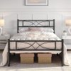 Lexicon King Size Bed Frame with Headboard and Low Profile Footboard 3
