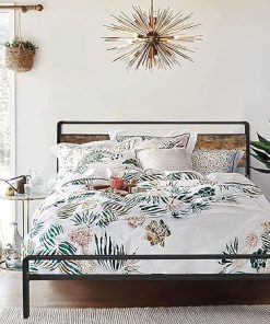 Queen Bed Frame with Headboard and Storage No Box Spring Required