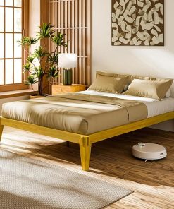 Solid Wood Bed Frame 14” Minimalist Design with Easy Assembly Full 2