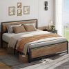 Heavy Duty 9-Leg Adjustable Metal Bed Frame with Double Support 4