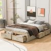 ZINUS Amelia King Platform Bed Frame with Upholstered Headboard 3