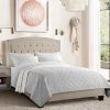 14 Inch Queen Solid Wood Bed Frame Headboard Mid-Century Easy Assembly 4