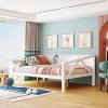 Josie Wingback Bed Adjustable Height Fabric Bed Frame Queen Beige 3