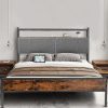 Twin Metal Platform Bed Frame Heavy Duty Steel Slats No Box Spring 3