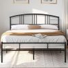 Merax Queen Bed Frame with Storage Drawers and Rattan Headboard 3