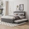 Montessori Twin Floor Bed Frame with House Shape Headboard White 4