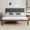 Rustic Oak NTC Gem King Bed Frame with Headboard and Silent Slats 4