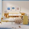 Storage Full Bed Frames L Shaped Corner Beds with Desk Captains Beds