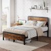 Upholstered Full Size Daybed Frame with Fence and Stairs Pink White 3