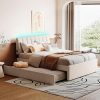 DHP Wallace Mid Century Metal Queen Bed Frame with Underbed Storage 4