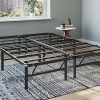 Queen Size Metal Platform Bed Frame with Vintage Victorian Style 3