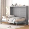 Queen Bed Frame with Metal Rattan Headboard Heavy Duty Platform Bed 4