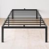 King Velvet Upholstered Bed Frame with 4 Drawers and Wingback Headboard 4