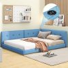 Fameill Queen Bed Frame with LED Light and Storage Drawers 3