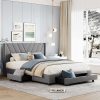 VECELO 18 Inch Tall Metal Platform Bed Frame Heavy Duty Mattress Foundation 4