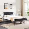 LUSPAZ Full Size House Floor Bed Frame with Blackboard and Drawer, Protective Rails for Kids, Playhouse Floor Bed with Sturdy Wooden Salt, Easy Assembly, No Box Spring Required, for Kid’s Room, White 4