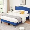 Romy Vintage French Inspired King Size Wood Bed Frame by Baxton Studio 3