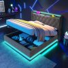 Double Twin Bed Frames for Kids with Wood Guardrails in White 3