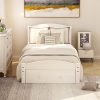 Bamboo Bed Frame with Headboard Solid Wood Platform Heavy Duty 4