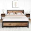 Queen Size 14 Inch Heavy Duty Metal Bed Frame with Mattress Gaskets 4 Queen Size 14 Inch Heavy Duty Metal Bed Frame with Mattress Gaskets 4