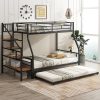 Mid Century Modern Bamboo Bed Frame Full Size with Headboard 3