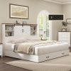 Modway Margo Queen Wood Platform Bed Frame Walnut Finish 4